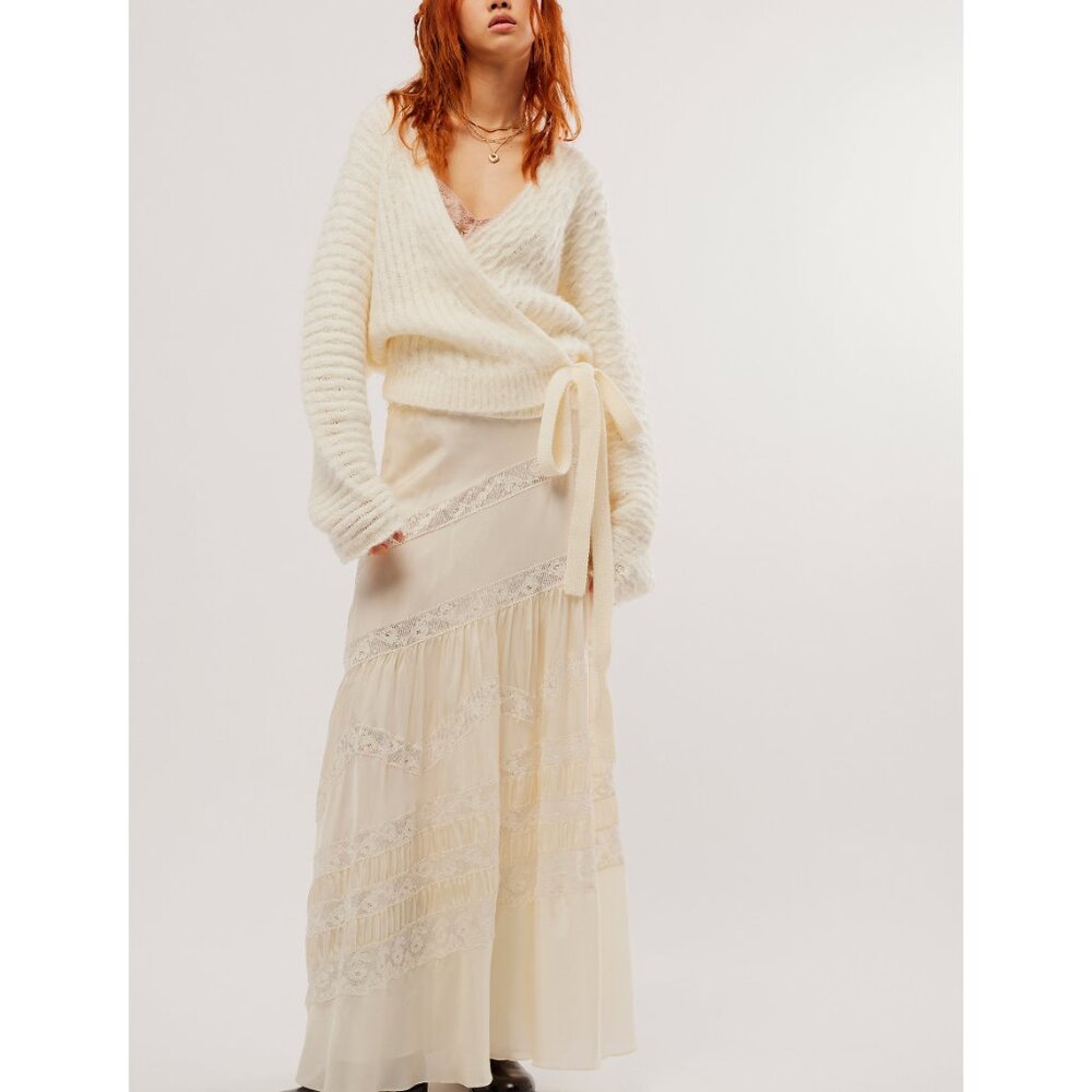 FREE PEOPLE Over You Cardi / Evening Cream - Picture 2 of 6